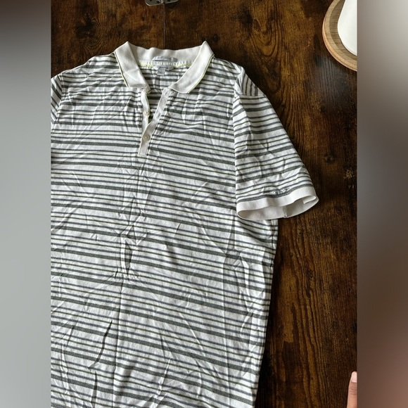 Calvin Klein women striped Polo Shirt - Gray‎ - Picture 4 of 7